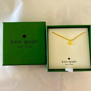 Kate Spade Gold Letter A - Pendant Necklace 18” + 3” extender